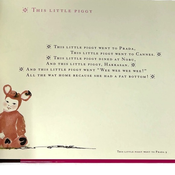 👜THIS LITTLE PIGGY WENT TO PRADA👜Nursery Rhyme Fashionista Gift Book - Picture 4 of 8